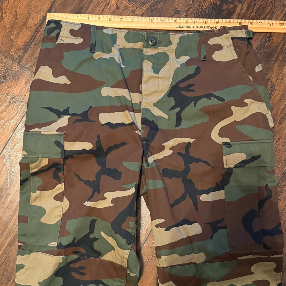 US Army BDU Woodland Camo Trouser Combat Propper Pants Large - Picture 6 of 11